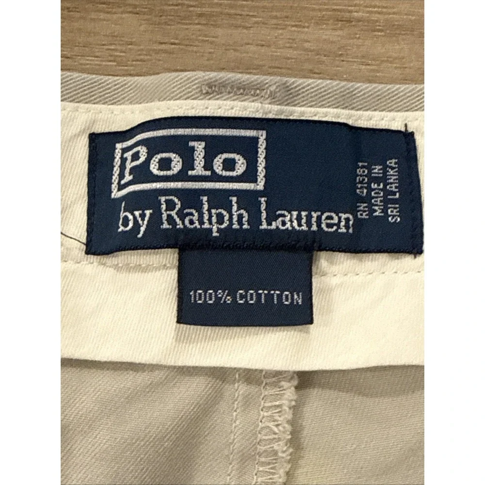 Vintage Polo Ralph Lauren Men's 36x30 Khaki Classic Chino Pants